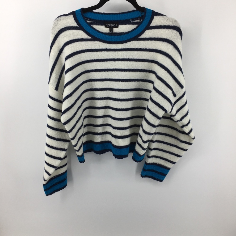 TOPSHOP Striped Lightweight Sweater